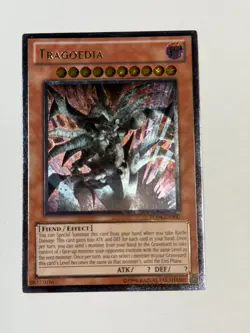 Yugioh Tragoedia TU04-EN000 Ultimate Rare Promo LP - Image 1