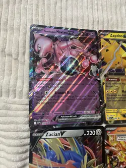 JUMBO Pokemon Oversized 6 Card Lot Mewtwo, Zapdos, Zacian, Jirachi, Ursurluna - Image 2