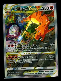Charizard V Star SWSH262 Black Star Promo NM Pokemon Card Ultra Rare Secret NM - Image 1