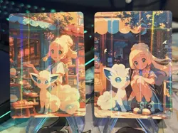 Pokemon Lillie Anima Waifu Doujin ACG DIY Trainer Full Art Card set New - Image 2