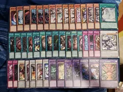 Yugioh 45 Card White Forest Azamina Deck Core Diabellze Witch Wanted Saint - Image 1