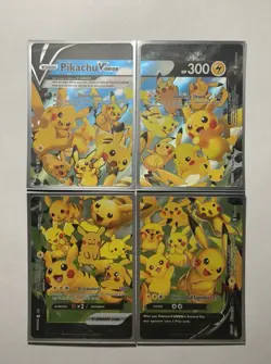 Pikachu V-Union PROMO Set of All 4 Cards SWSH139-142 NM Pokemon Nintendo M9253 - Image 1