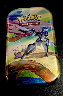 Pokemon TCG - Vibrant Paldea Mini Tin - 2 Booster Packs/Sticker Sheet/Art Card - Image 1