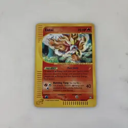 Entei Holo Rare ESeries Vintage Pokemon TCG Card Aquapolis H8/H32 MP - Image 1