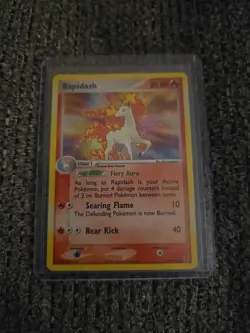 Pokemon TCG Rapidash Holo Rare Card 13/112 FireRed LeafGreen 2004 - Image 1