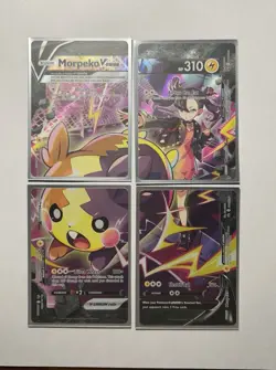 Morpeko V-Union SWSH288 Full Art Promo Rare Set Marnie Pokemon Card x4 MINT - Image 1
