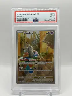 Mimikyu 075 Sv: Scarlet & Violet Promo Cards Holo PSA 9 Mint - Image 1