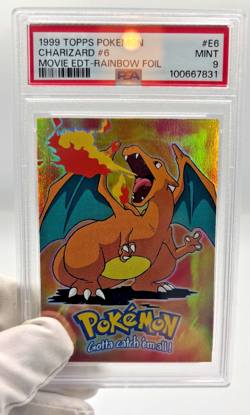 Pokemon Cards - PSA 9 Charizard E6 - Topps Movie Rainbow Foil - MINT - PSA9 - Image 4
