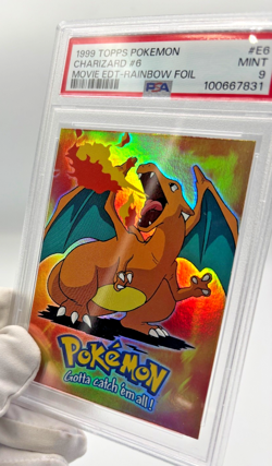 Pokemon Cards - PSA 9 Charizard E6 - Topps Movie Rainbow Foil - MINT - PSA9 - Image 5
