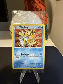 Pokemon Golden Shiny Magikarp XY 143 Black Star Promo Holo Card Factory Sealed - Image 1