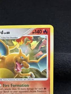 Pokemon Charizard LV.60 Platinum Arceus Cracked Ice Holo Rare Card 1/99 - Image 2