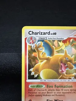 Pokemon Charizard LV.60 Platinum Arceus Cracked Ice Holo Rare Card 1/99 - Image 3