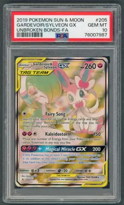 Pokemon Cards - PSA 10 Gardevoir & Sylveon GX 205/214 - Unbroken Bonds - PSA10 - Image 1