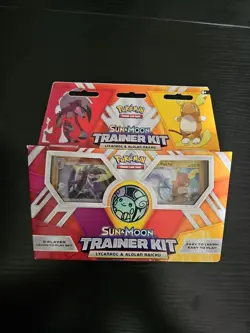 Pokemon TCG: Sun & Moon Trainer Kit Lycanroc & Alolan Raichu Card Game SEALED 820650802102 - Image 1