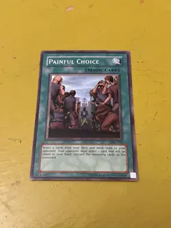 Yu-Gi-Oh Painful Choice MRL-049 Super Rare Near Mint Card Original Print - Image 1