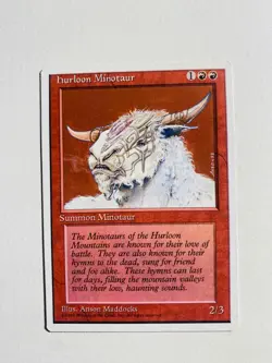 1X MTG MAGIC THE GATHERING HURLOON MINOTAUR NM-MT CARD - Image 1