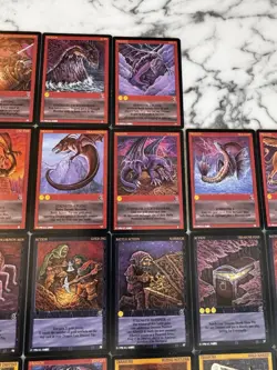 Huge Lot 76 Vintage WYVERN CCG Chameleon Expansion Set Cards NICE!! - Image 4