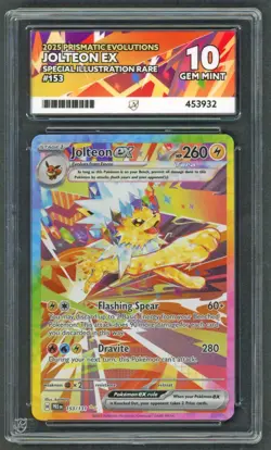 Pokemon Cards - ACE 10 Jolteon Ex 153/131 - Prismatic Evolutions - PSA BGS - Image 1
