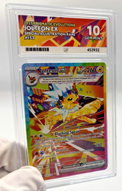 Pokemon Cards - ACE 10 Jolteon Ex 153/131 - Prismatic Evolutions - PSA BGS - Image 3