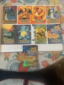 Topps Pokemon The First Movie 9 Card Lot w/ Charizard Alakazam & HOLOs Great! - Image 1