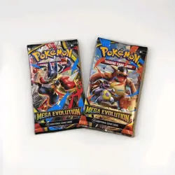 2 Factory New Sealed Packages Pokemon MEGA EVOLUTION 10 Expansion Cards Pokemon - Image 1