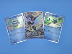 Greninja EX SVP132 Pokemon Card Shrouded Fable Black Star Promo Evolution Set - Image 1