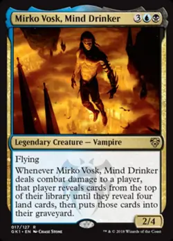 MTG Mirko Vosk, Mind Drinker, Guilds of Ravnica Guild Kits, Heavily Played, Engl - Image 1