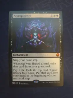 Necropotence Iconic Masters Regular #98 Mythic Rare English MTG - Image 1