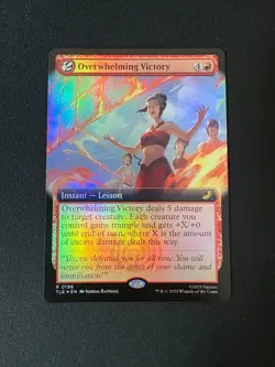 2025 MTG Avatar The Last Airbender Overwhelming Victory Extended Art Foil #196 - Image 1