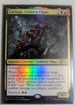 Carnage, Crimson Chaos - MTG Play Promo Foil NM - Image 1