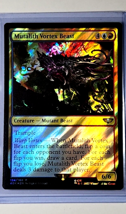 2022 MTG Magic the Gathering Warhammer 40000 Surge Foil Mutalith Vortex Beast - Image 1