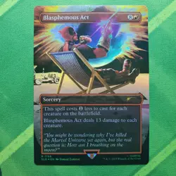 Blasphemous Act (1756) (Rainbow Foil) Secret Lair Drop Deadpool FOIL NM - Image 1