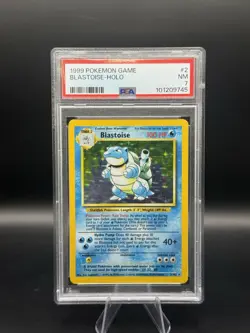 Pokemon TCG: Base Set Unlimited 1999 #2 Blastoise-Holo PSA 7 - Image 1
