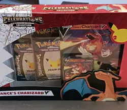 Pokemon TCG Celebrations Collection Box Lance's Charizard v Oversize (2021) - Image 2