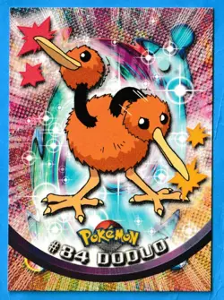 2000 Topps Pokemon TV Animation Edition Doduo #84 Blue Topps Logo NM-MT - Image 3