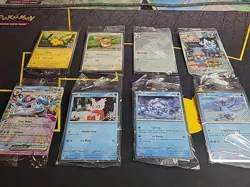 Pokemon SEALED Promo Lot - All 8 2025 Stamped Snowflake Pikachu Eevee Glaceon ex - Image 2