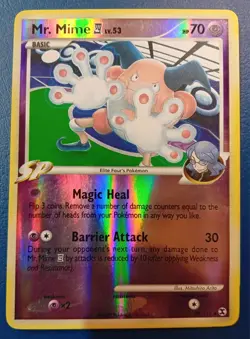 Pokemon - Mr. Mime SP 28/111 - Platinum Rising Rivals - Reverse HOLO RARE - LP - Image 1