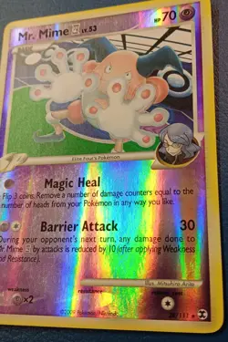 Pokemon - Mr. Mime SP 28/111 - Platinum Rising Rivals - Reverse HOLO RARE - LP - Image 2