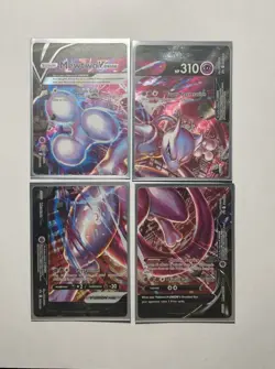Pokemon - Black Star Promo - Mewtwo V Union - Set of 4 - MINT - SWSH162, SWSH161 - Image 1