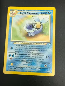 Light Vaporeon 52/105 Uncommon Neo Destiny Unlimited Pokemon NM 2002 WOTC - Image 1