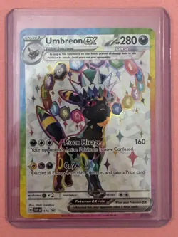 Umbreon EX 176 SVP Black Star Promo Prismatic Evolutions Figure Coll. Pokemon NM - Image 1
