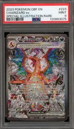 Pokemon Charizard ex Obsidian Flames Special Illustration Rare #223 PSA 9 Mint - Image 1