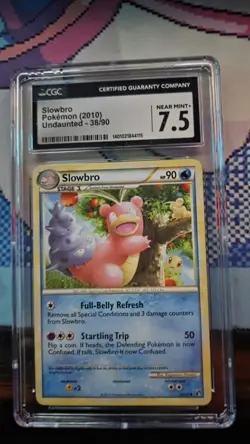 Pokemon TCG - Slowbro Non-holo Undaunted - CGC 7.5 - Image 1