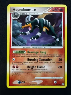 Pokemon Houndoom 2008 Uncommon Legends Awakened NM #57 - Image 1