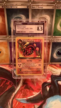 Pokemon Team Rocket Dark Charmeleon 1st Edition (2000) #32/82 - CGC 8.5 NM/MINT+ - Image 1