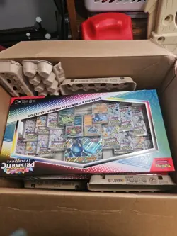 Pokemon TCG Prismatic Evolutions Lucario ex and Tyranitar ex Premium Collection - Image 1