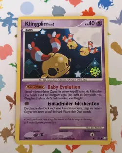 Pokemon TCG Chingling 42/123 Snowflake Stamp *German* Countdown Calendar 2008 - Image 1