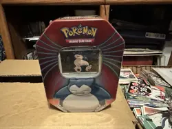 Pokemon TCG 2019 SNORLAX Tin with 3 Booster Packs - New & Factory Sealed - Image 1