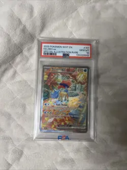 2025 POKEMON WHT EN-WHITE FLARE SPECIAL ILLUSTRATION RARE #167 KELDEO EX PSA 10 - Image 1