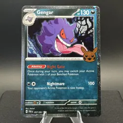 Pokemon Gengar (Cosmos Holo) Trick or Trade BOOster 2024 #057/091 Holo Rare TCG - Image 1